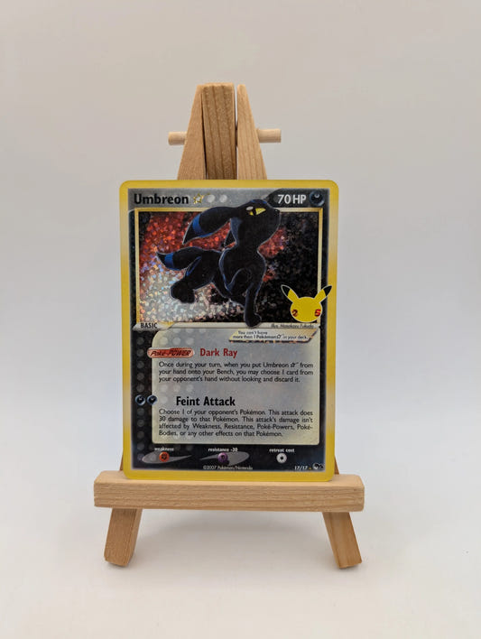 Pokemon TCG Umbreon Star 17/17 Celebrations: Classic Collection Holo FRENLY BRICKS - Open 7 Days