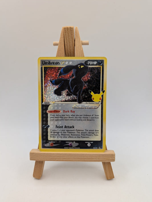 Pokemon TCG Umbreon Star 17/17 Celebrations: Classic Collection Holo FRENLY BRICKS - Open 7 Days