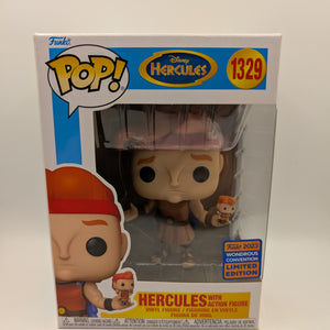 Funko Pop! Vinyl #1329 Disney Hercules with Action Figure WONDERCON 2023