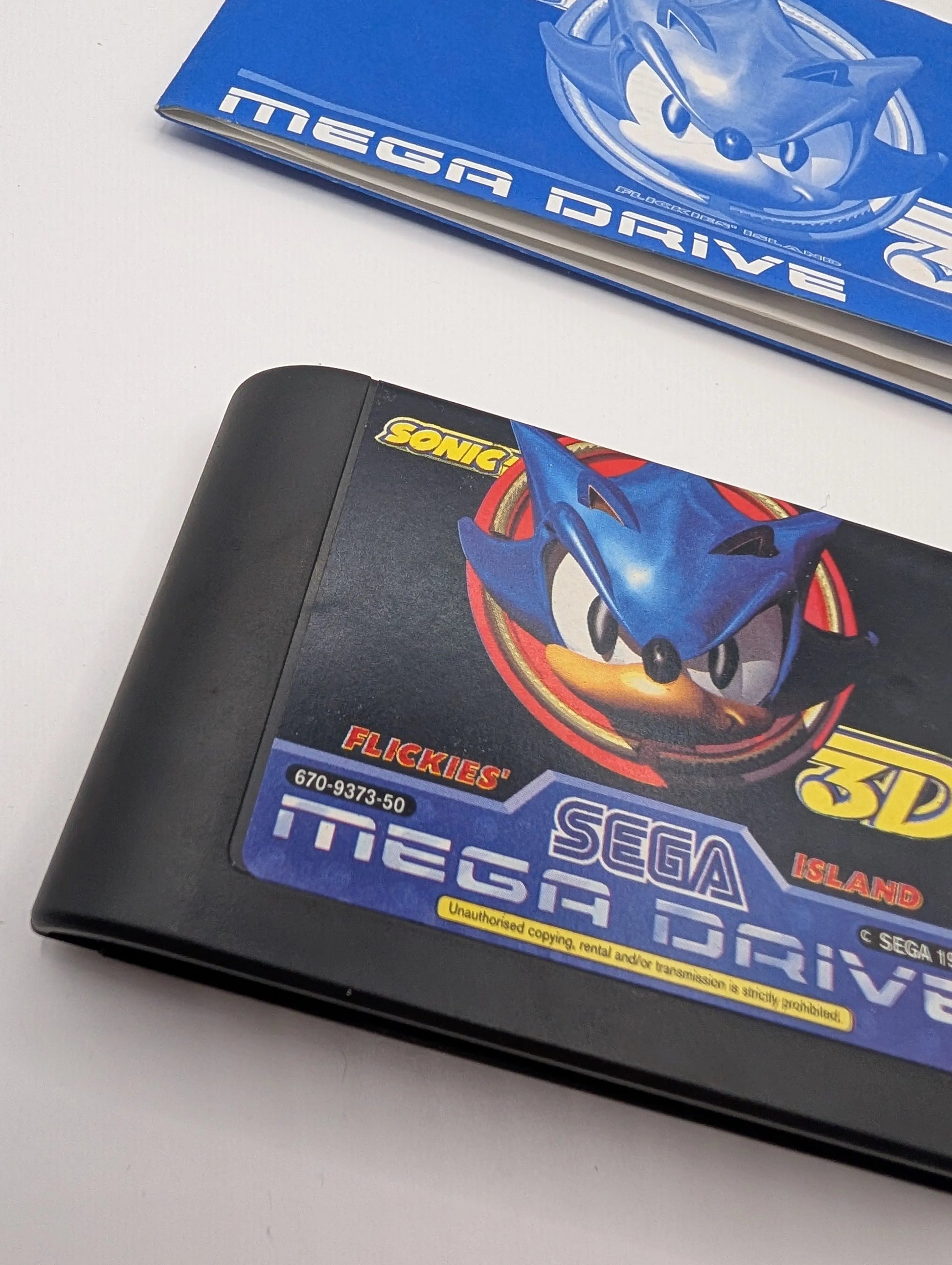 SEGA SMD Mega Drive - Sonic 3D Flickies Island PAL + Instruction, Case, Game FRENLY BRICKS - Open 7 Days