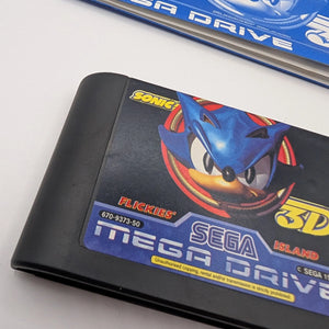 SEGA SMD Mega Drive - Sonic 3D Flickies Island PAL + Instruction, Case, Game FRENLY BRICKS - Open 7 Days