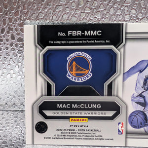 Mac McClung Rookie Auto 2022-23 Panini Prizm Fast Break Autograph Dunk Champion FRENLY BRICKS - Open 7 Days