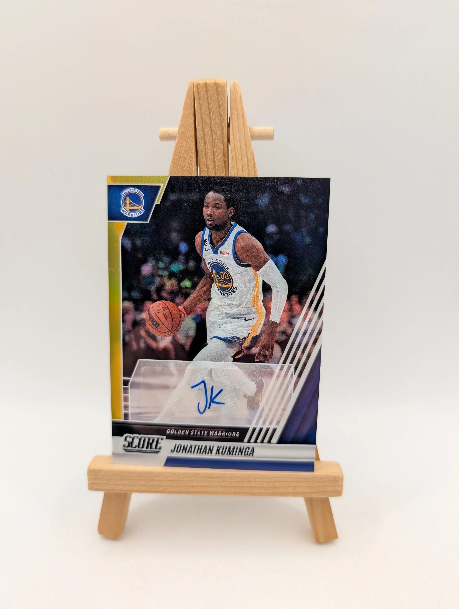2022-23 Panini Chronicles Score NBA No. SPS-JKM Jonathan Kuminga Auto /10 Gold FRENLY BRICKS - Open 7 Days image 1
