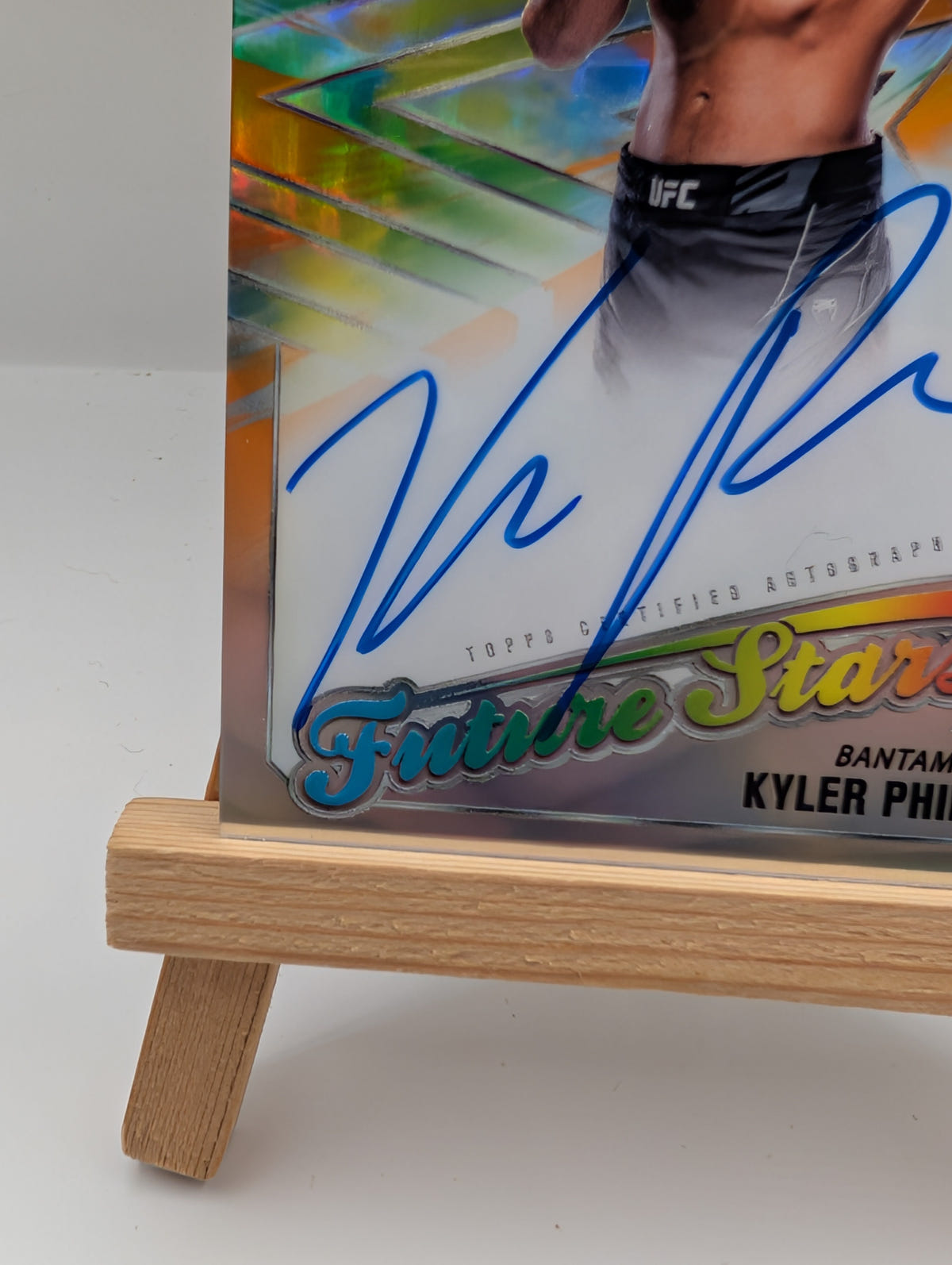 2025 Topps Chrome UFC Kyler Phillips Future Stars Auto Refractor SP #/25 FRENLY BRICKS - Open 7 Days image 6