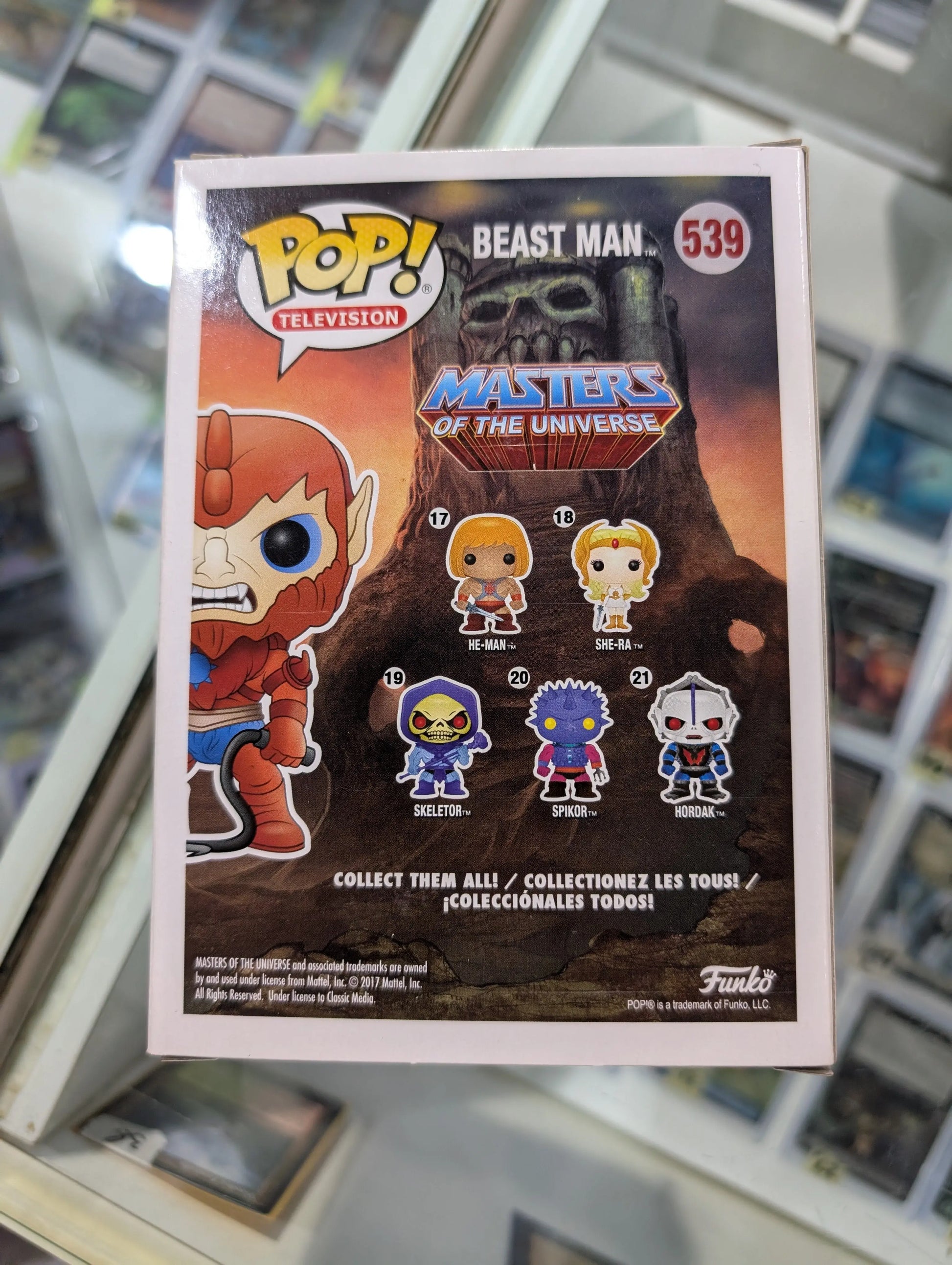 Beast Man Pop 539 Flocked - MOTU Funko Pop! Vinyl - 2017 Fall Convention FRENLY BRICKS - Open 7 Days