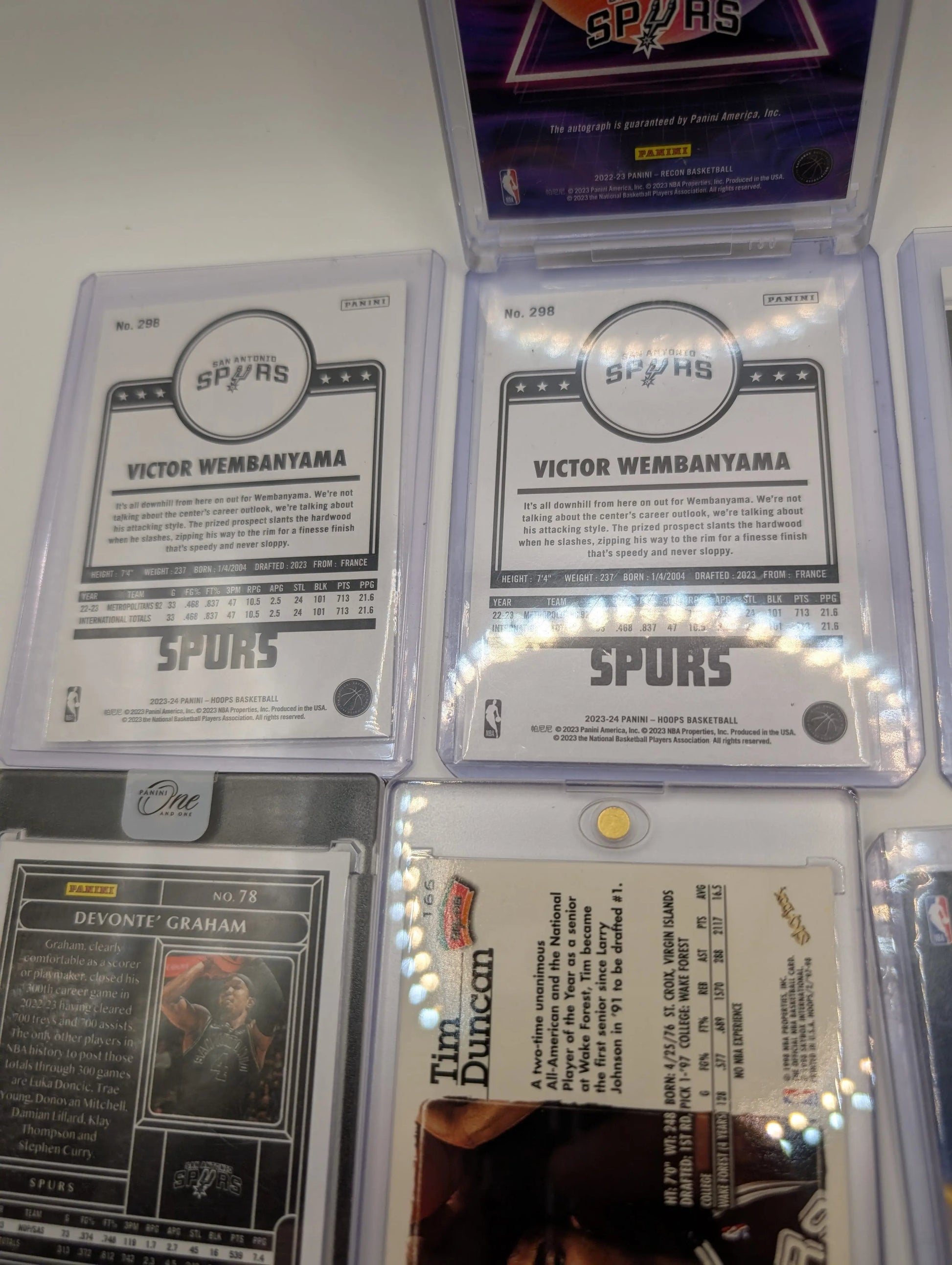 San Antonio Spurs NBA Basketball Card Lot, Rookies, Patch, Auto, Victor Wembanyama FRENLY BRICKS - Open 7 Days