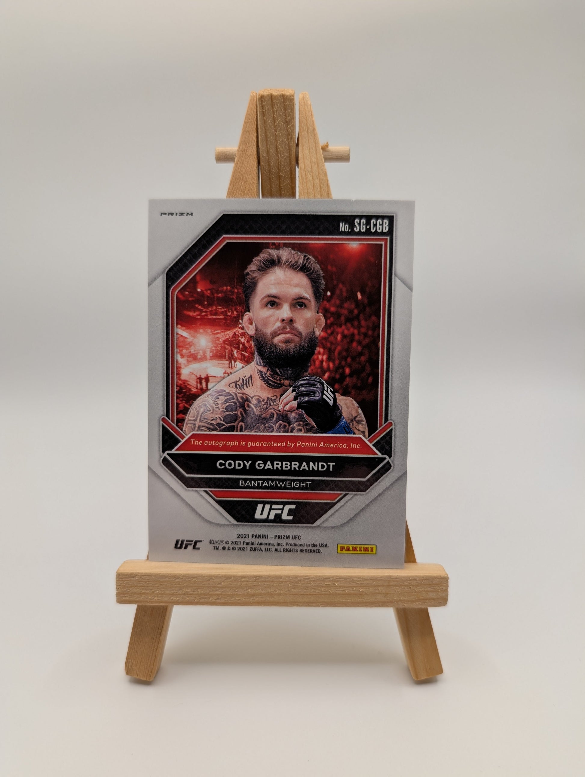 2021 Panini Prizm UFC Signatures Green Prizm Cody Garbrandt #SG-CGB Auto FRENLY BRICKS - Open 7 Days