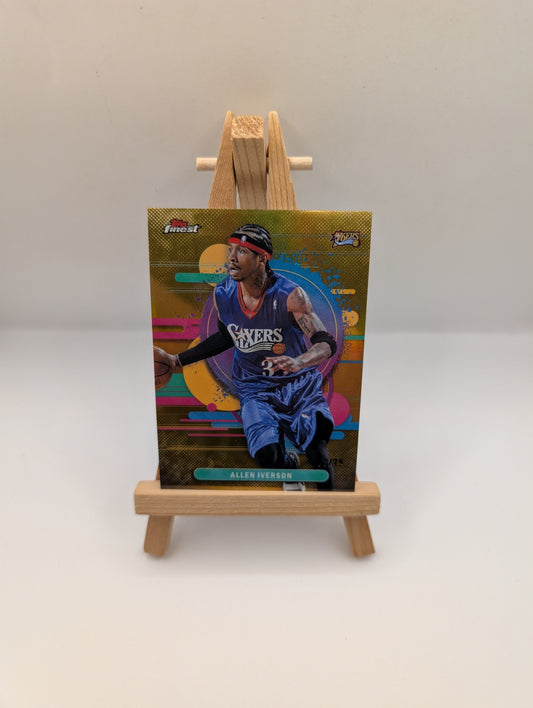 2025-26 Topps Finest Allen Iverson #191 Uncommon Gold Refractor /25 FRENLY BRICKS - Open 7 Days