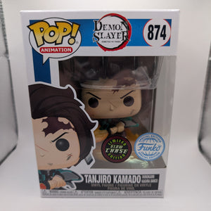 FUNKO POP Vinyl Demon Slayer TANJIRO KAMADO #874 GLOW CHASE Limited Edition FRENLY BRICKS - Open 7 Days