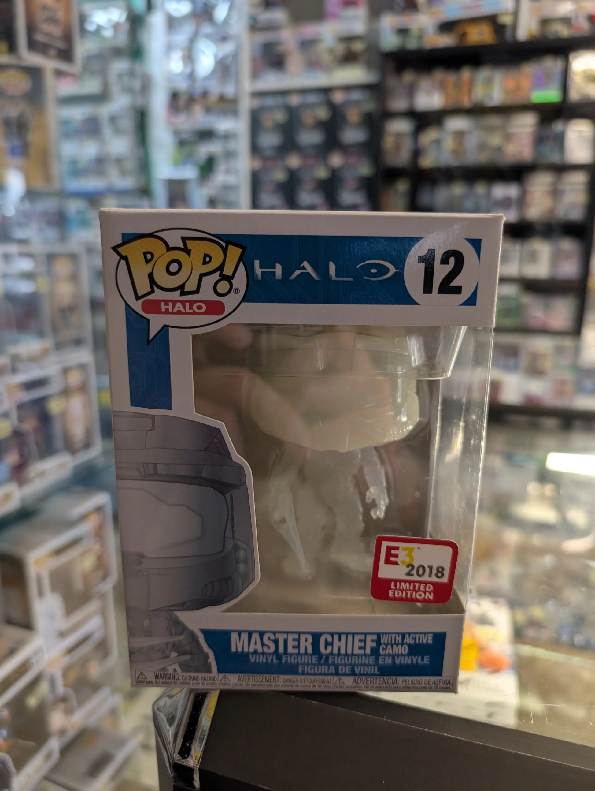 Funko Pop! Halo #12 Master Chief with Active Camo E3 2018 Limited Edition FRENLY BRICKS - Open 7 Days