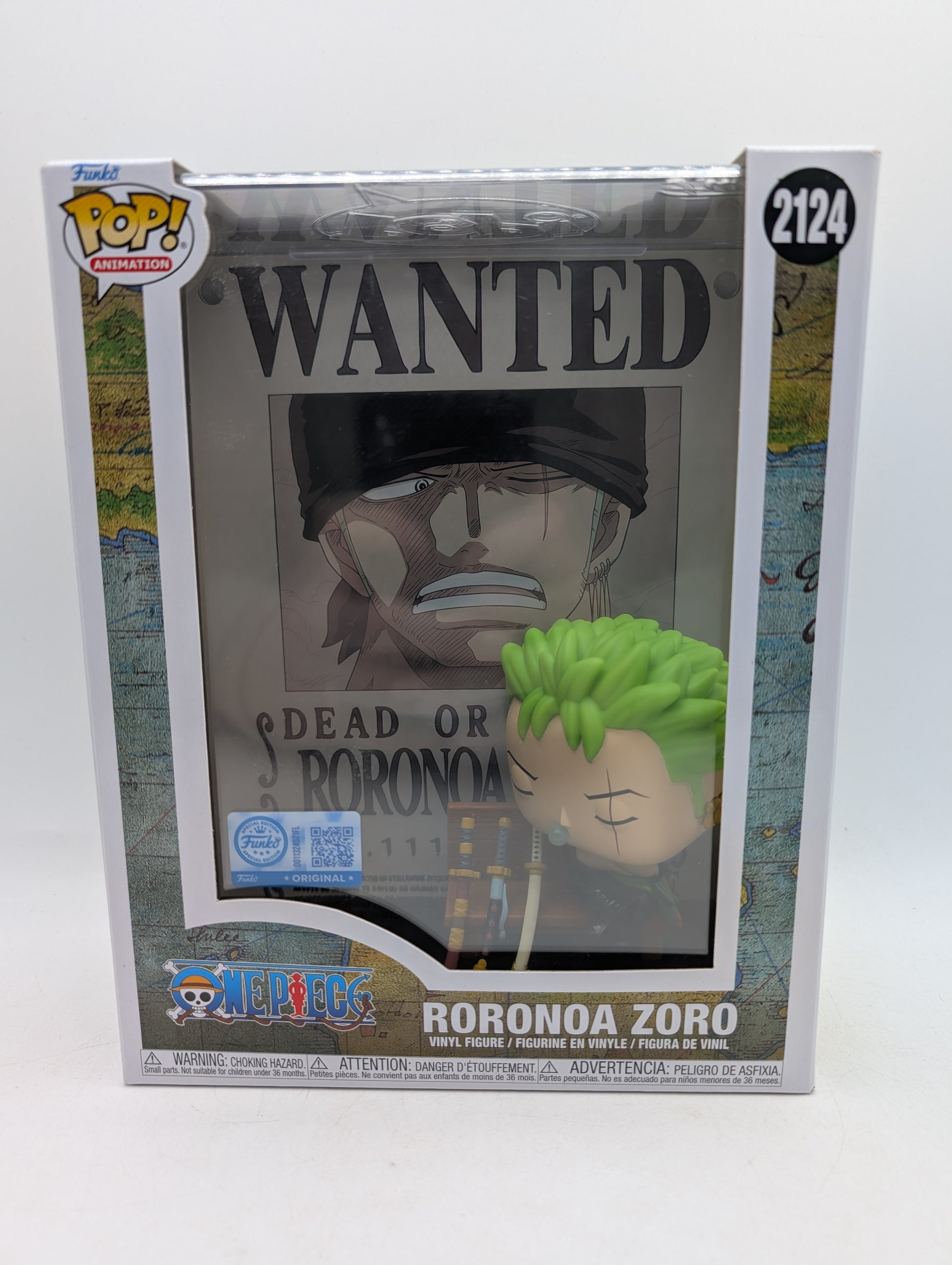 Funko POP! One Piece Wanted Poster Roronoa Zoro image 1