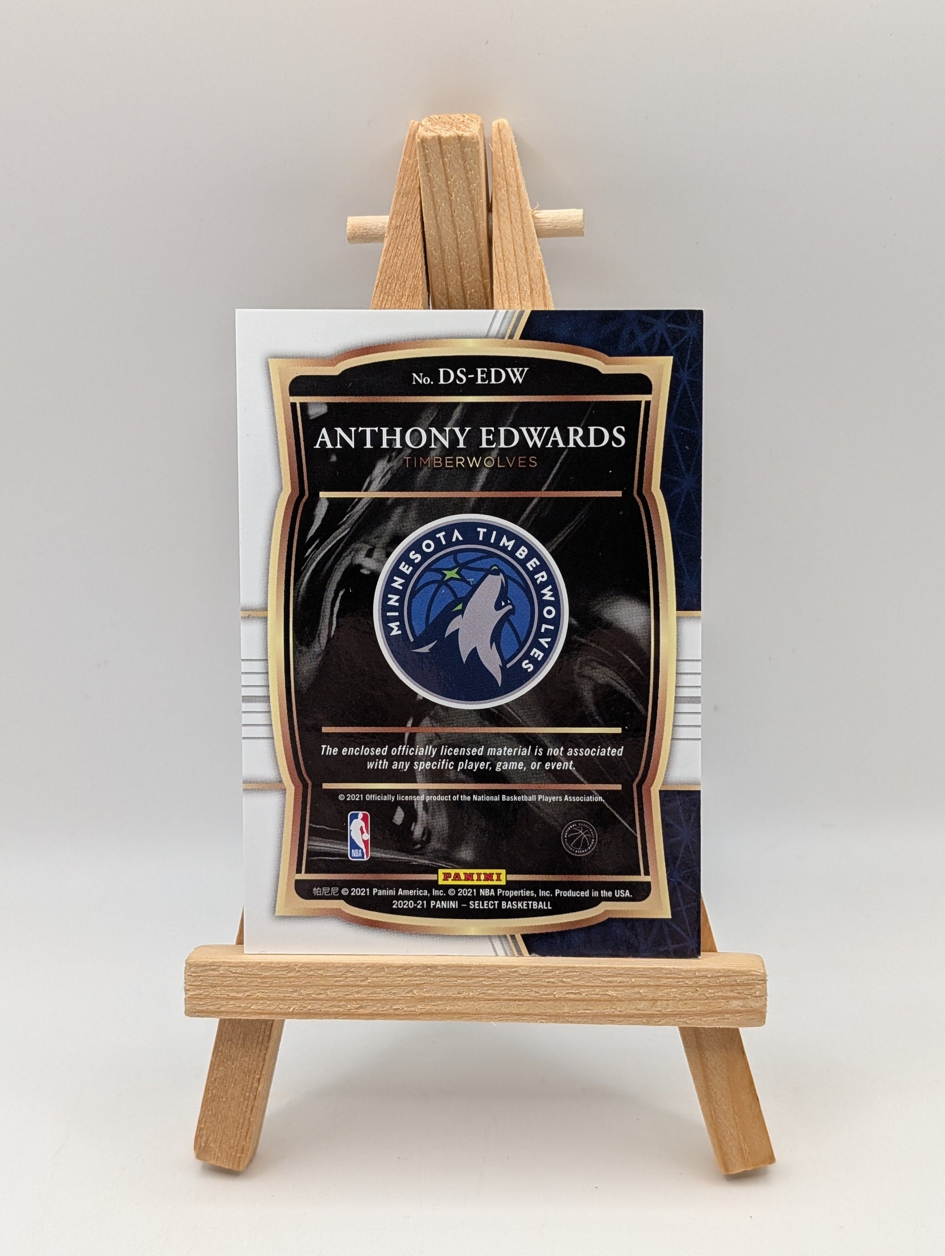 2020-21 Panini Select Basketball Rookie Relic #DS-EDW Anthony Edwards FRENLY BRICKS - Open 7 Days