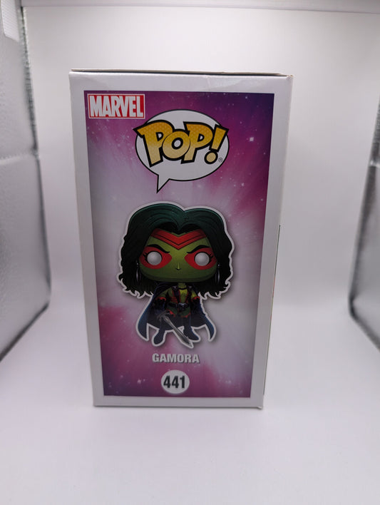 Marvel Funko Pop Vinyl - Gamora - No. 441 - SDCC Exclusive - Free Protector FRENLY BRICKS - Open 7 Days