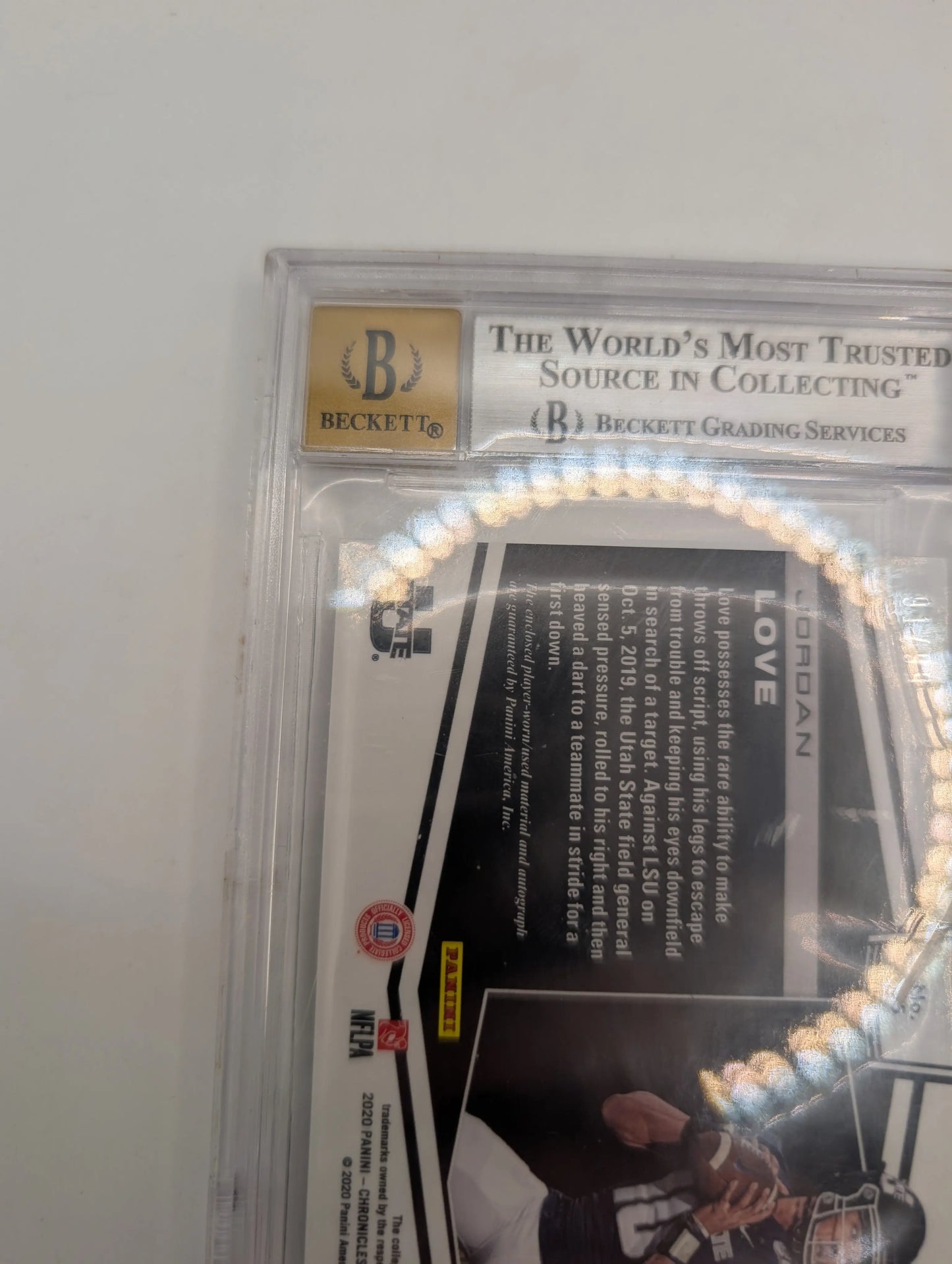 2020 Panini Obsidian Draft Picks - Jersey Autographs Jordan Love /99 Bgs *cracks FRENLY BRICKS - Open 7 Days