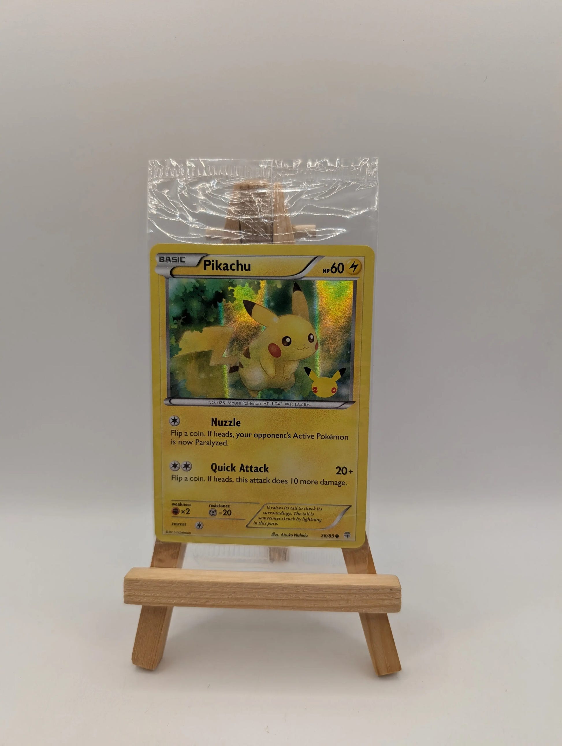 Pikachu 26/83 Promo Generations Pokemon Near Mint Card Sealed FRENLY BRICKS - Open 7 Days image 1