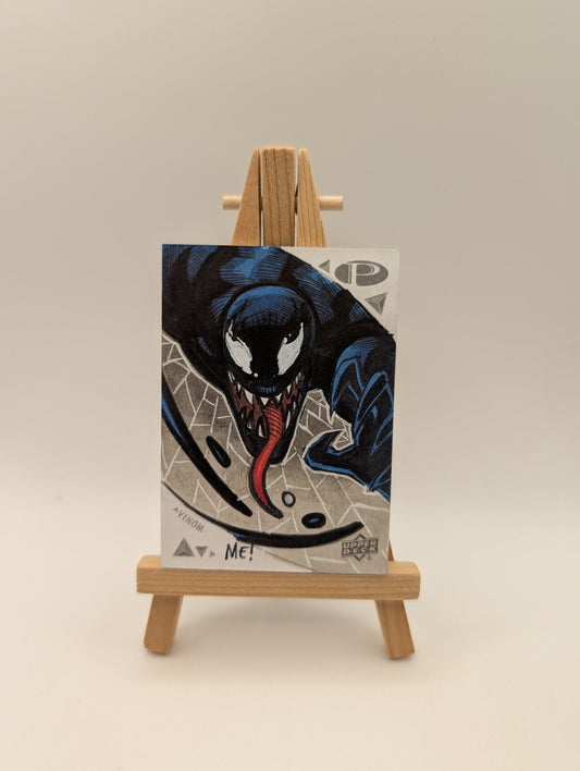2019 Upper Deck Marvel Premier Sketch Cards Dual Panel Auto Signed 1/1 VENOM FRENLY BRICKS - Open 7 Days