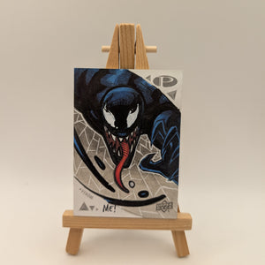 2019 Upper Deck Marvel Premier Sketch Cards Dual Panel Auto Signed 1/1 VENOM FRENLY BRICKS - Open 7 Days