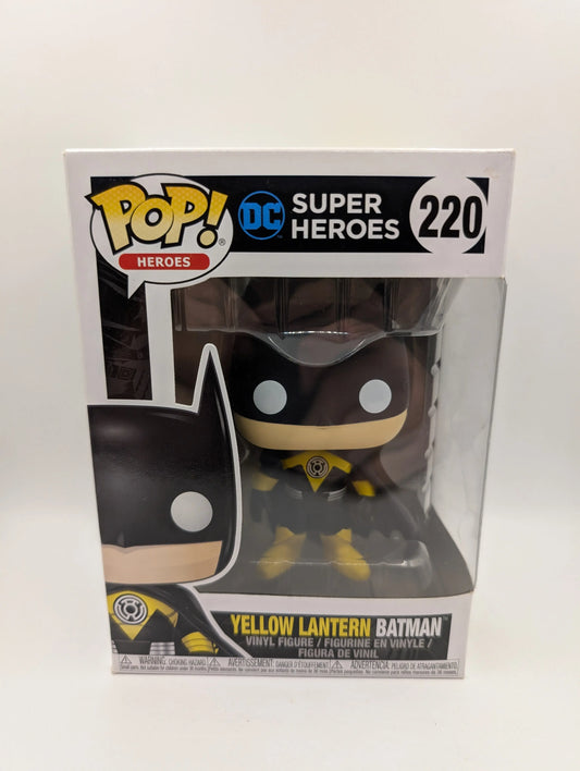 DC Super Heroes Pop Vinyl #220 Yellow Lantern Batman FRENLY BRICKS - Open 7 Days