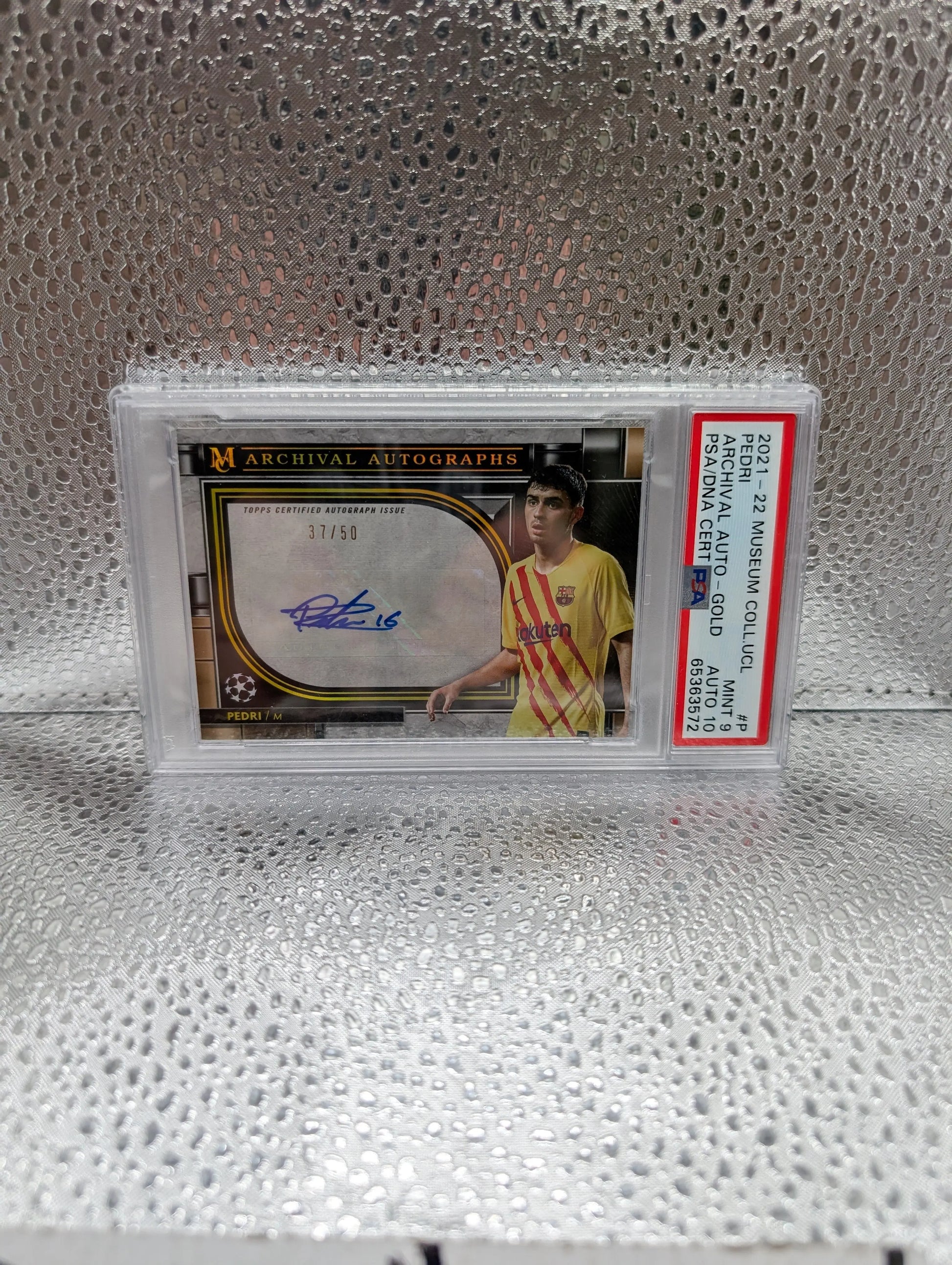 2021-22 Museum Coll PEDRI ROOKIE AUTO /49 PSA 9 AUTO 10 FRENLY BRICKS - Open 7 Days