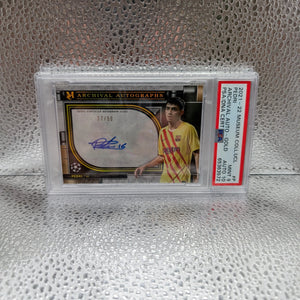 2021-22 Museum Coll PEDRI ROOKIE AUTO /49 PSA 9 AUTO 10 FRENLY BRICKS - Open 7 Days