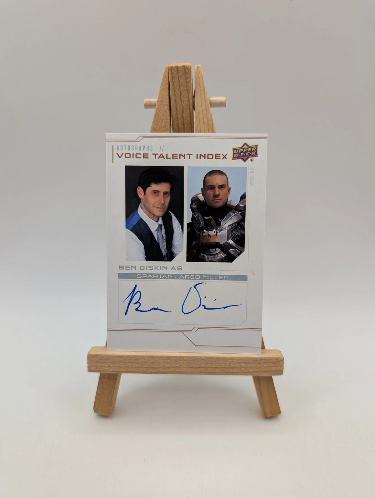 Upper Deck HALO Legacy Collection AUTO Card Ben Diskin as Spartan Jared Miller FRENLY BRICKS - Open 7 Days image 1