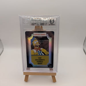 2003 WOTC WIZARDS OF THE COAST THE SIMPSONS TCG DANCIN HOMER SIMPSON CARD BGS 8.5 FRENLY BRICKS - Open 7 Days