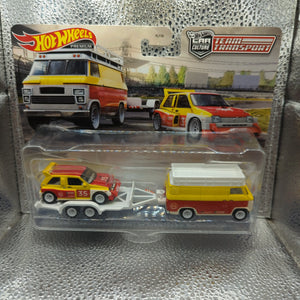 HOT WHEELS 2023 TEAM TRANSPORT MG METRO 6R4 HW RALLY HAULER FRENLY BRICKS - Open 7 Days