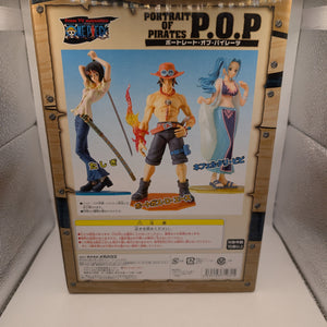 One Piece First Edition Pop Portgas D. Ace Figure MEGAHOUSE FRENLY BRICKS - Open 7 Days