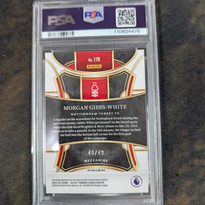 2023-24 Select TIE DYE Morgan Gibbs-White #176 /49 PSA 10 FRENLY BRICKS - Open 7 Days