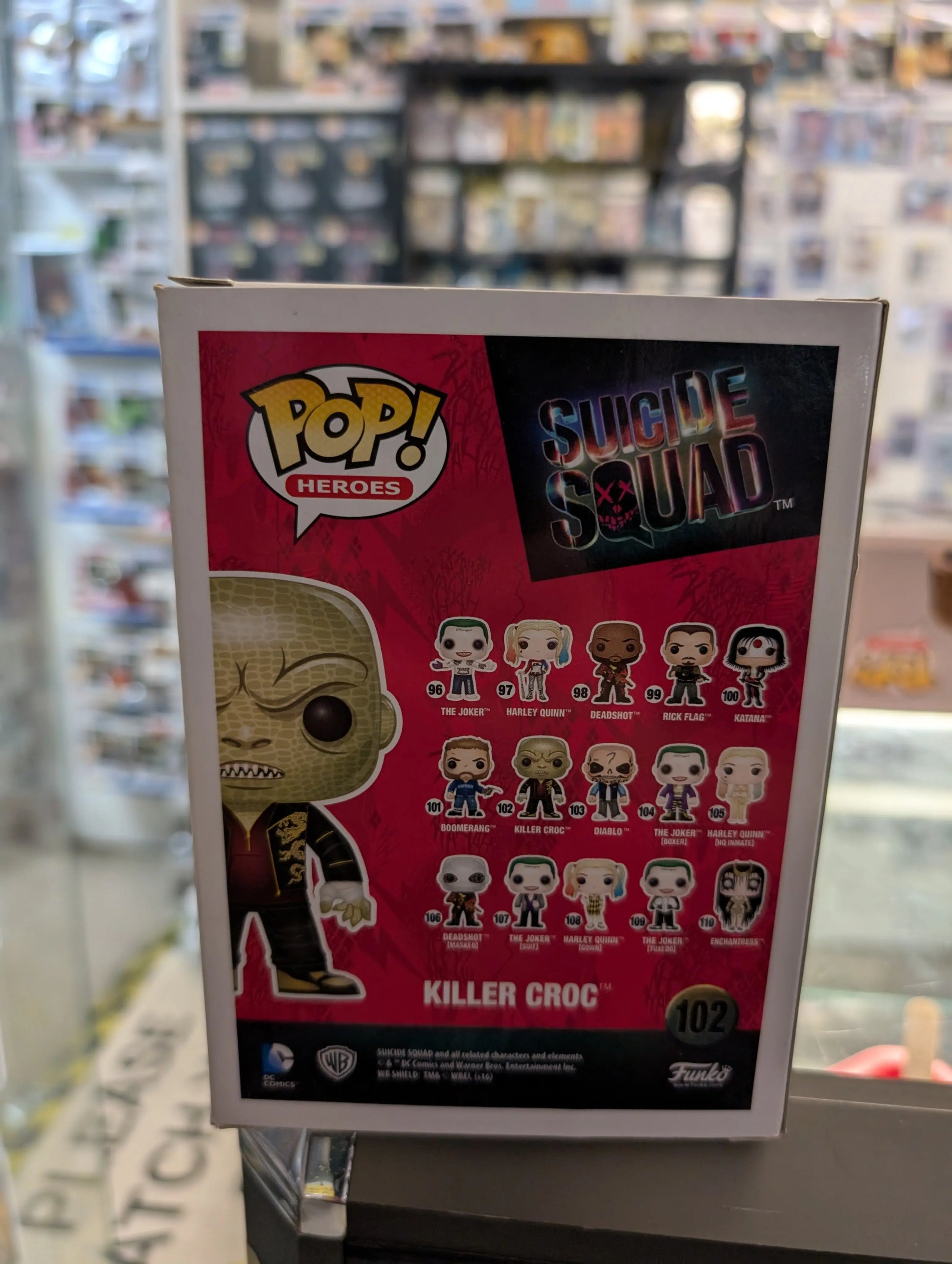 Killer Croc Glow GITD 102 Suicide Squad DC Funko Pop Vinyl FRENLY BRICKS - Open 7 Days
