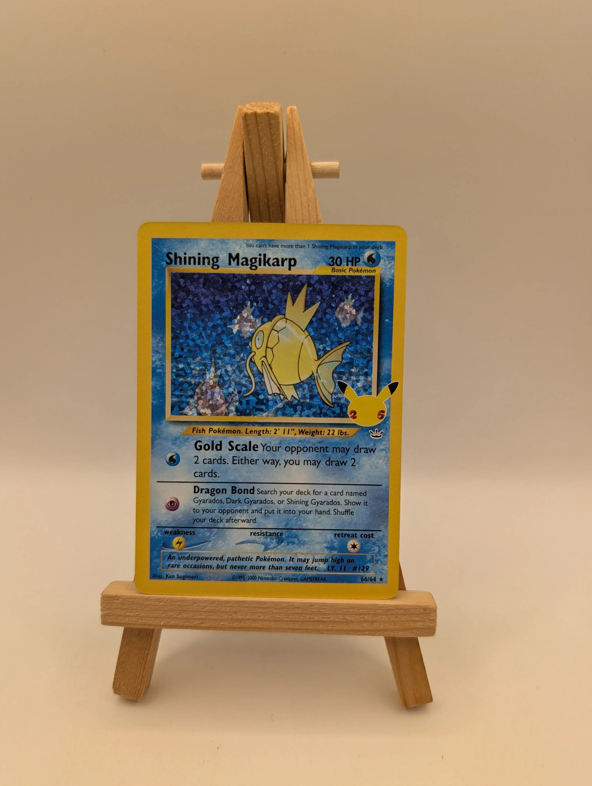 Shining Magikarp 66/64 Celebrations: Classic Collection Pokemon TCG Card NM FRENLY BRICKS - Open 7 Days image 1