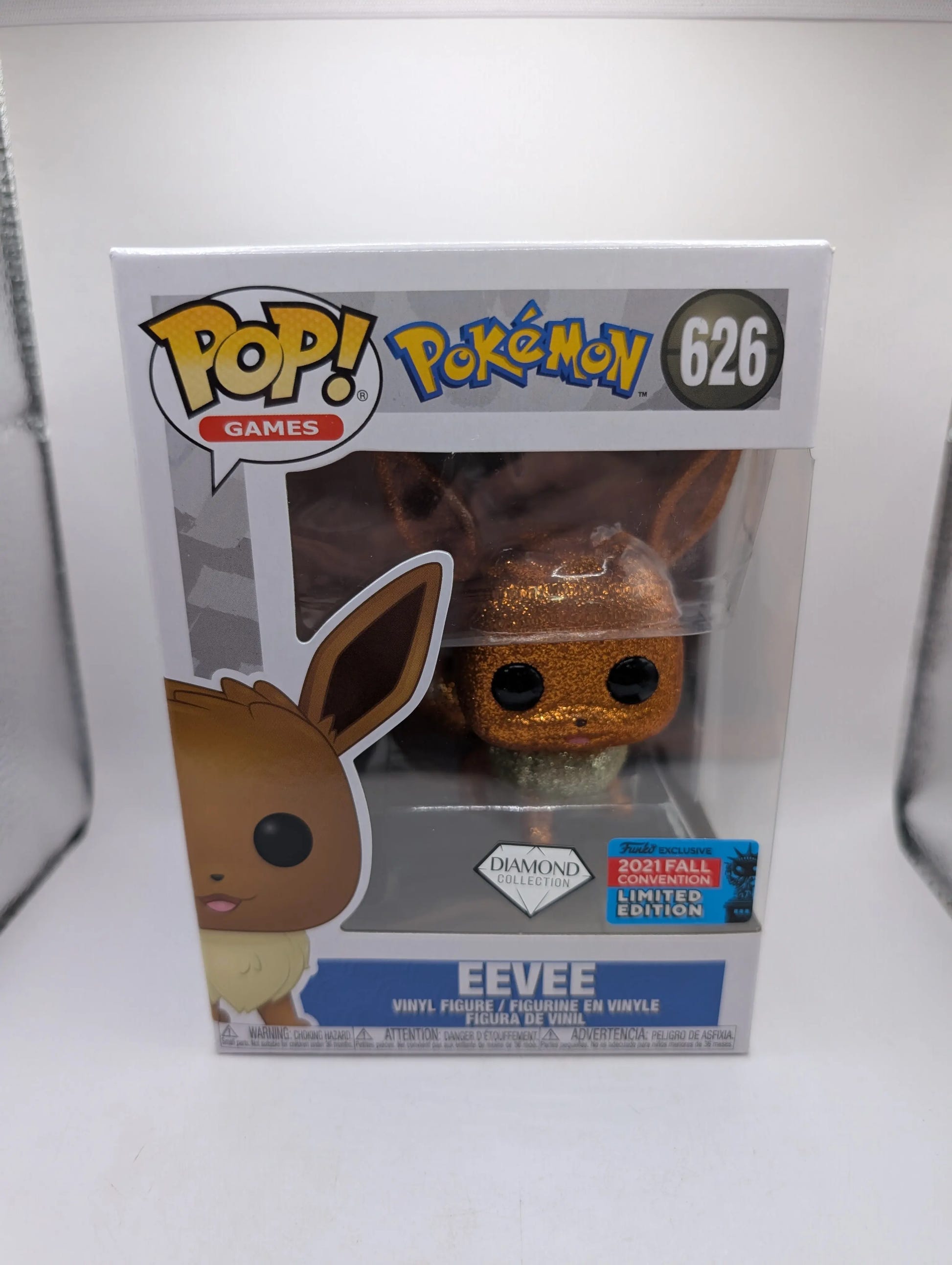 Funko POP! Vinyl Pokémon - Diamond Glitter Eevee Fall Convention 2021 #626 image 1