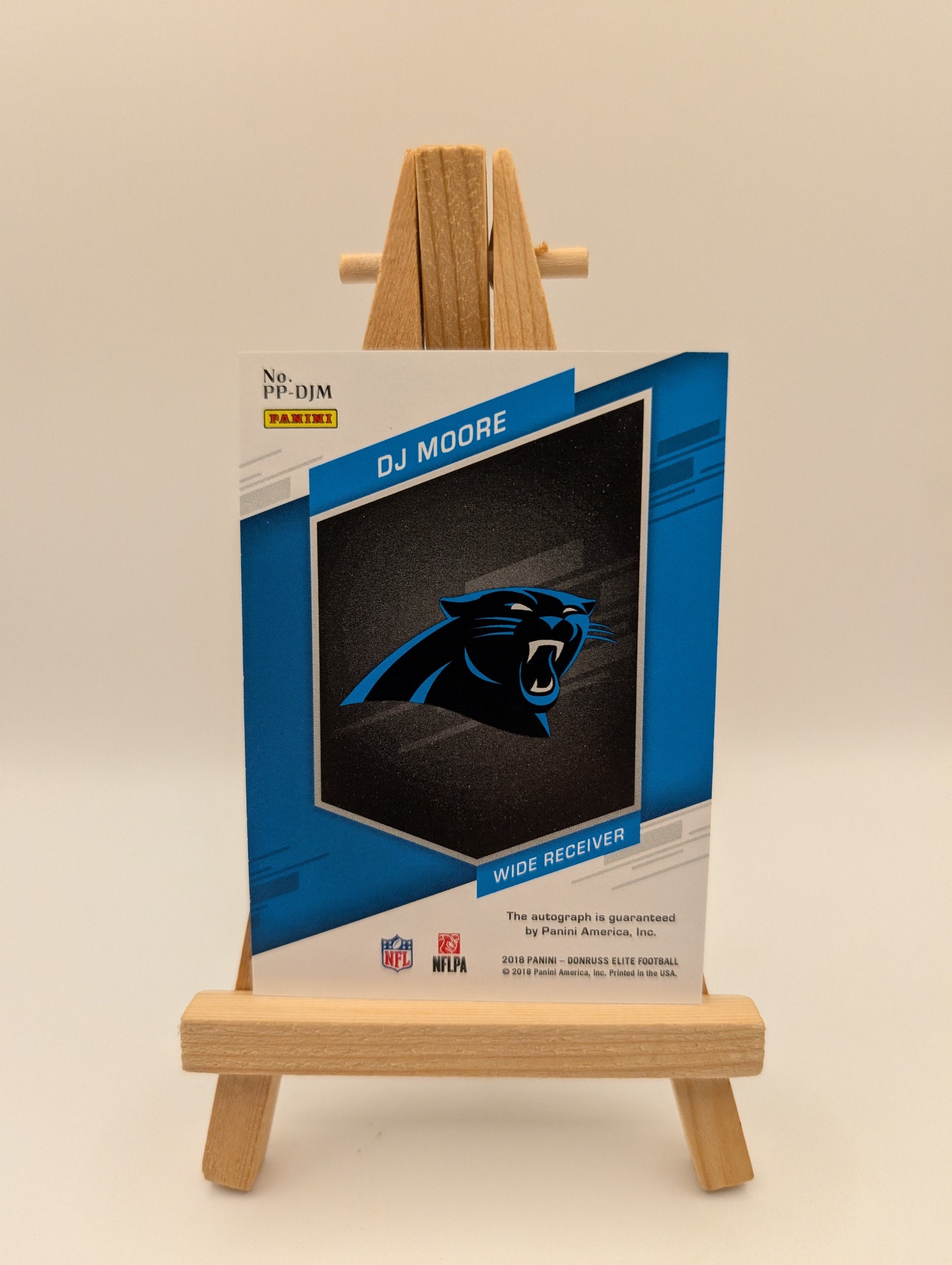 2018 Donruss Elite - Pen Pals D.J. Moore #PP-DJM Black Ink (AU, RC) FRENLY BRICKS - Open 7 Days