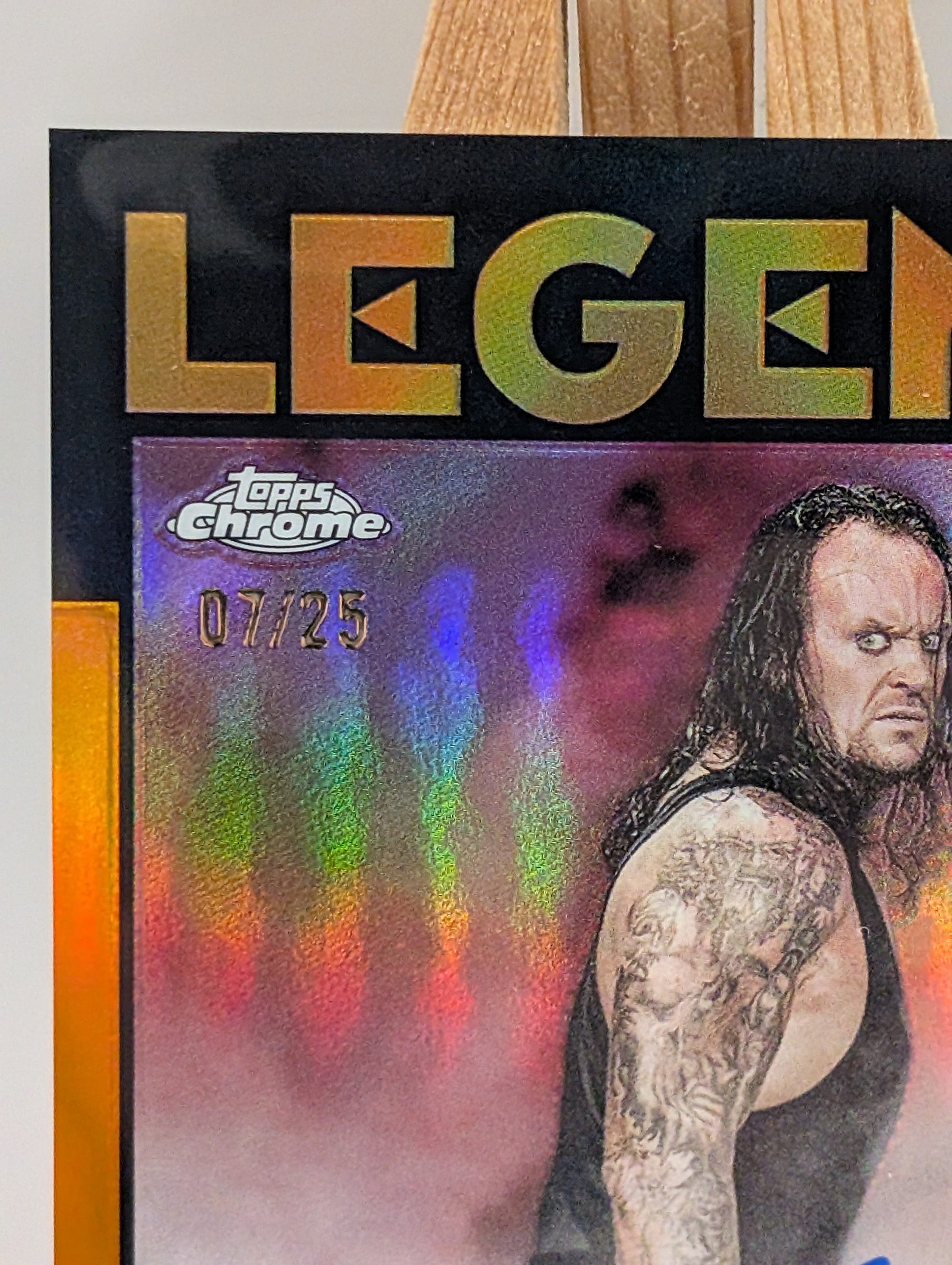 2026 Topps Chrome Undertaker Auto /25 Refractor WWE Signature FRENLY BRICKS - Open 7 Days image 3