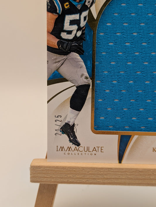 2020 Immaculate LUKE KUECHLY The Standard Jumbo Patch /25 SSP Panthers FRENLY BRICKS - Open 7 Days