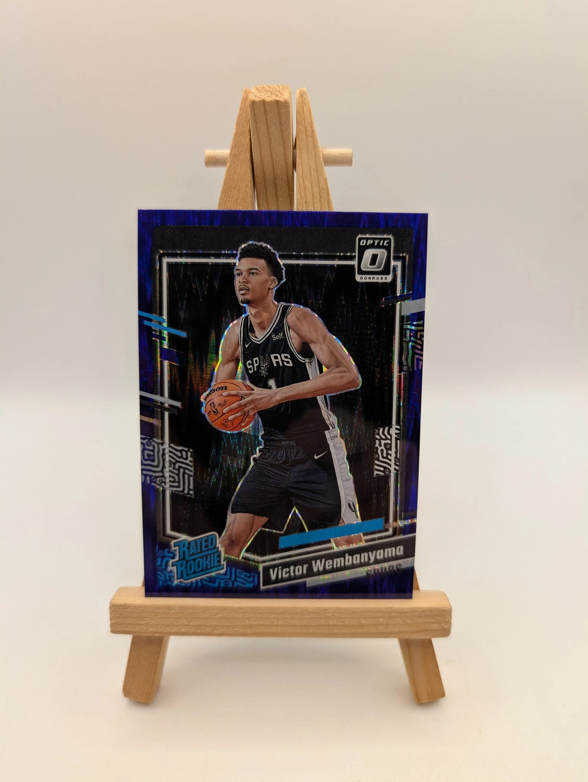 2023-24 Donruss Optic Rated Rookie Victor Wembanyama Purple Shock Prizm RC FRENLY BRICKS - Open 7 Days image 1