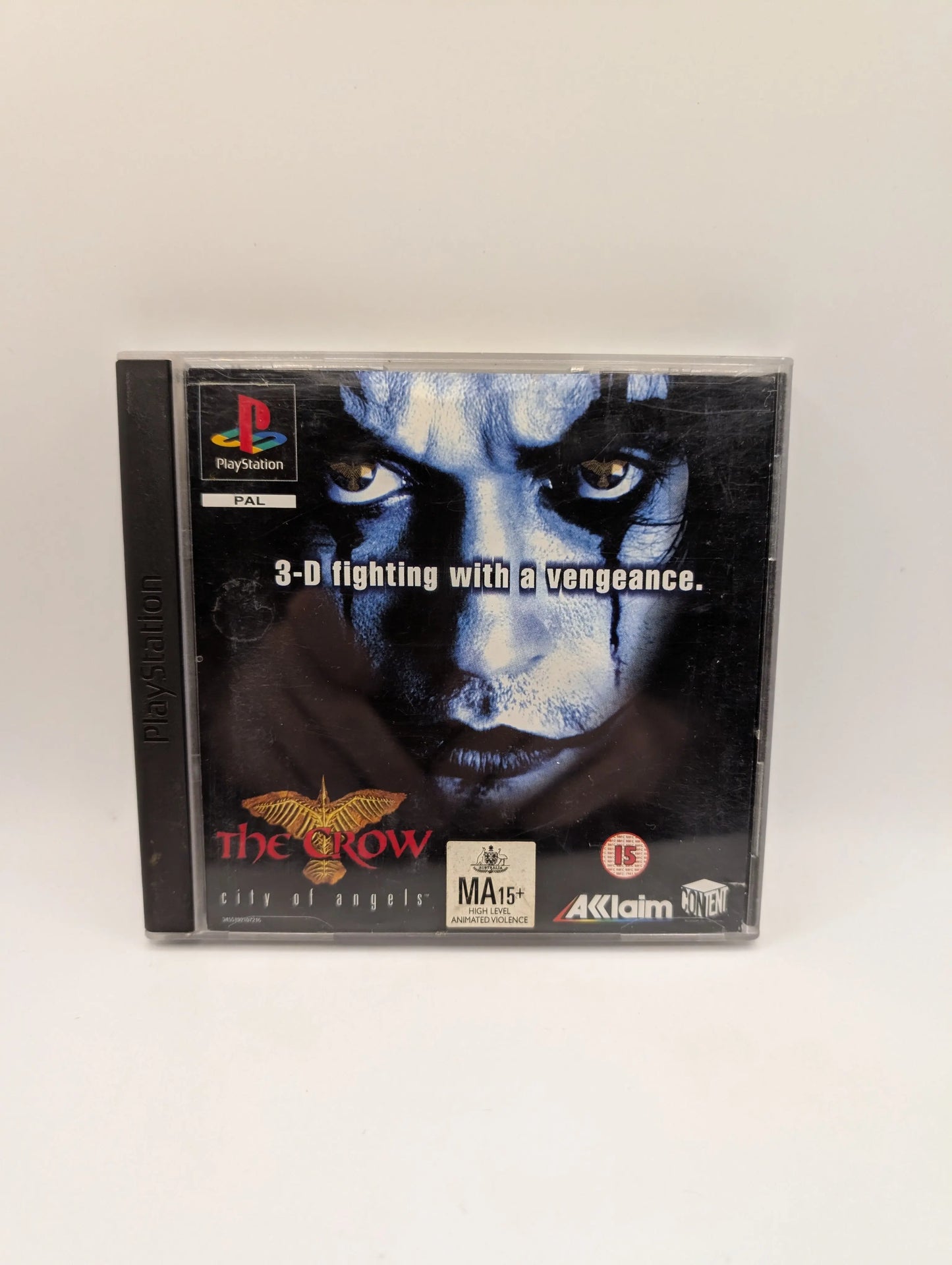 The Crow: City Of Angels + Manual - PS1 - Tested & Working FRENLY BRICKS - Open 7 Days