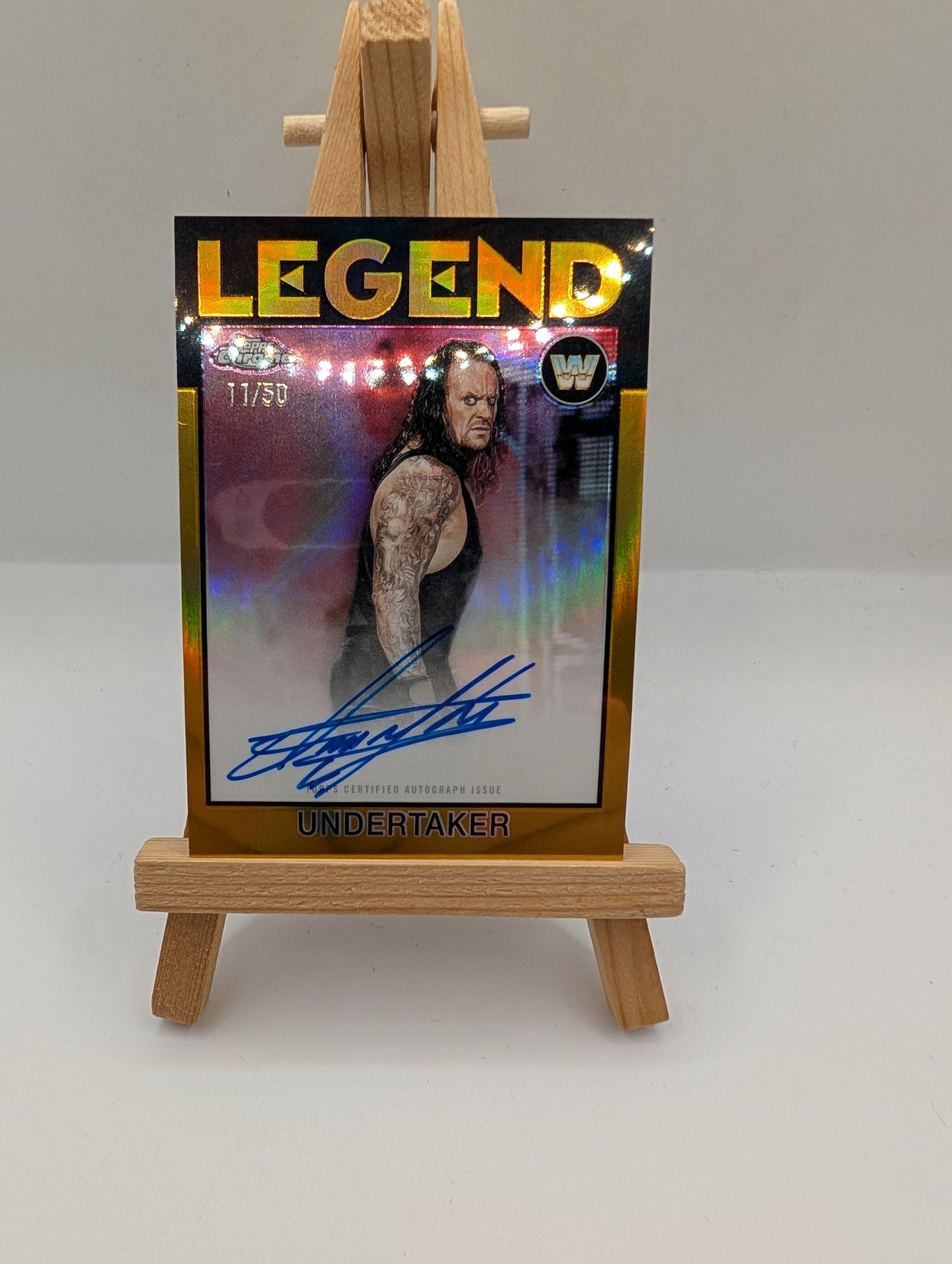 2026 Topps Chrome WWE UNDERTAKER 1986 Legend Autograph Auto Gold /50 FRENLY BRICKS - Open 7 Days