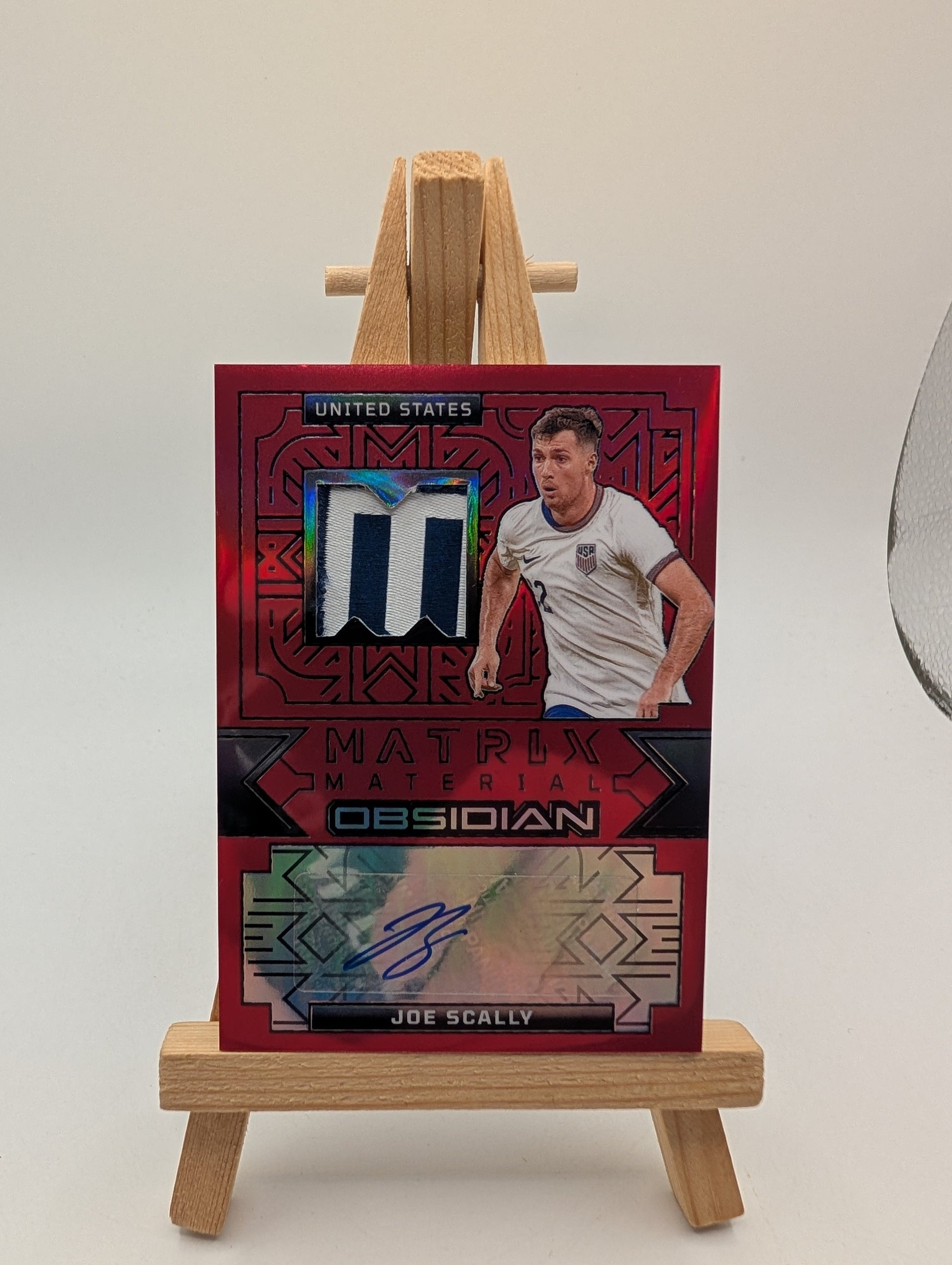 2024-25 Panini Obsidian Soccer JOE SCALLY 1/1 One of One Auto Patch USA US FRENLY BRICKS - Open 7 Days