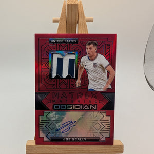 2024-25 Panini Obsidian Soccer JOE SCALLY 1/1 One of One Auto Patch USA US FRENLY BRICKS - Open 7 Days
