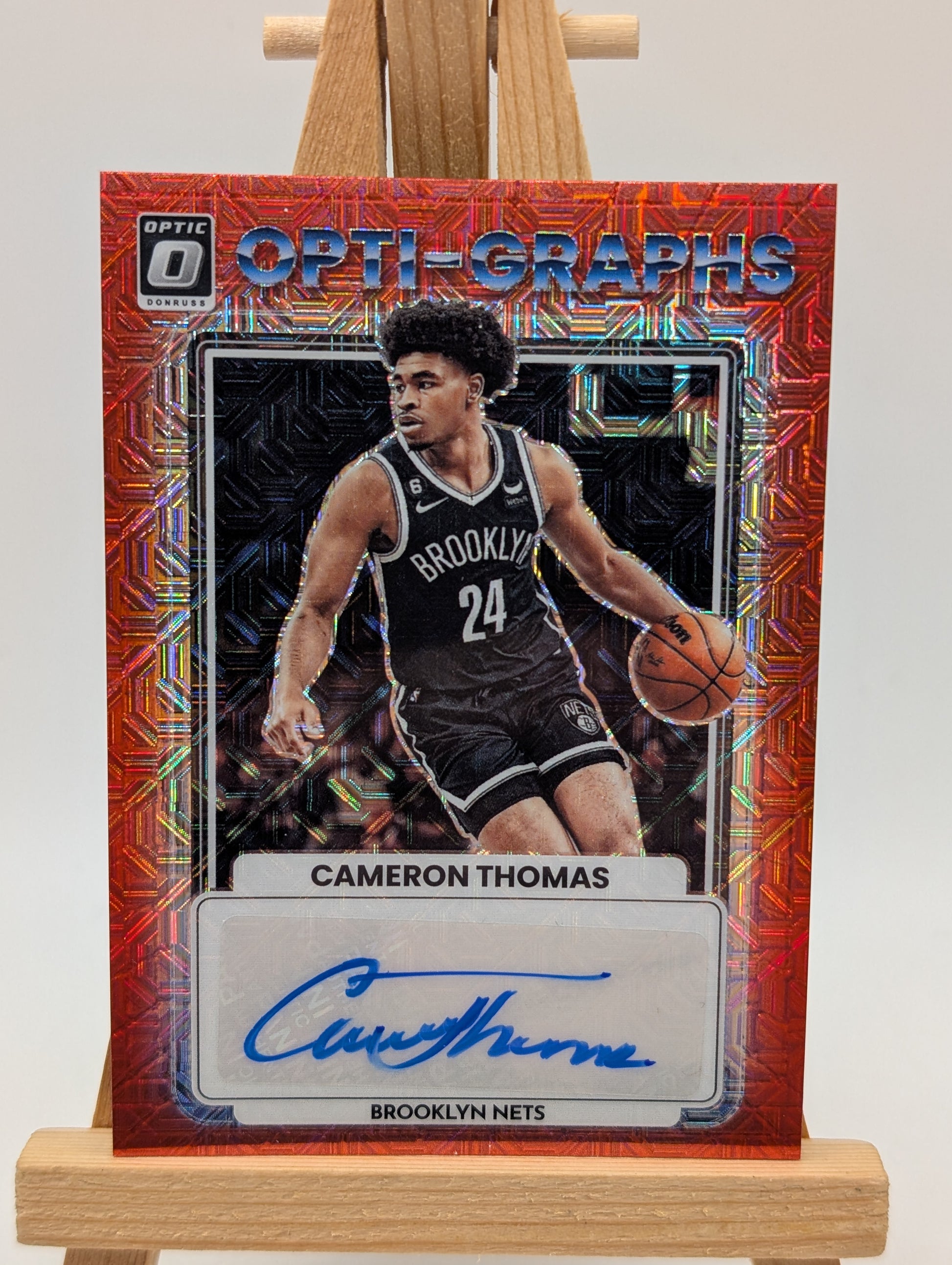 2023 Donruss Optic CAM THOMAS Red Mojo Opti-Graphs Auto OG-CAM Nets