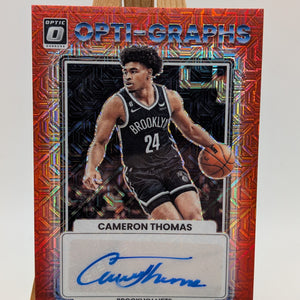2023 Donruss Optic CAM THOMAS Red Mojo Opti-Graphs Auto OG-CAM Nets