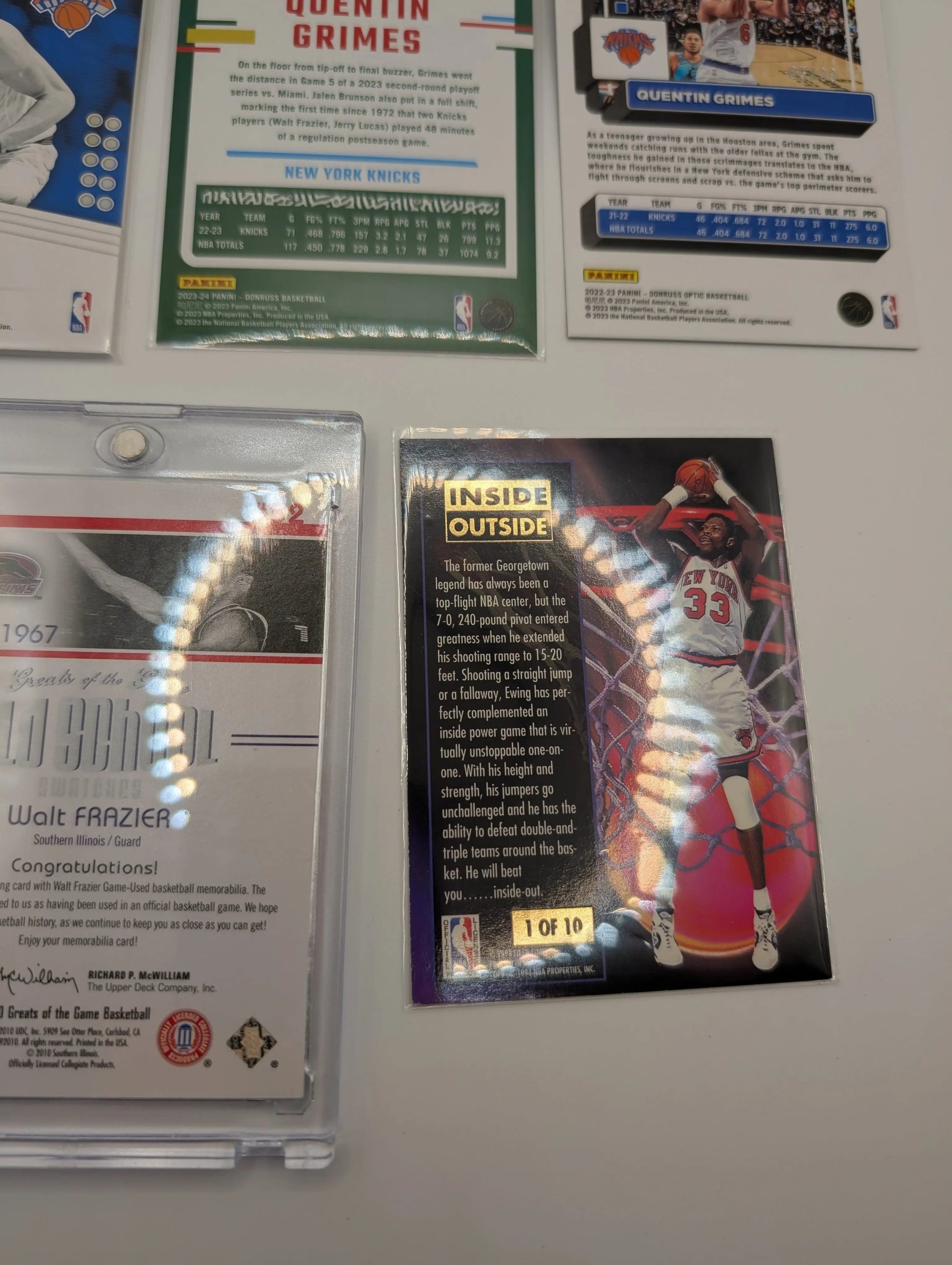 New York Knicks NBA Basketball Card Lot, Rookies, Patch, Auto, Graded, Patrick Ewing FRENLY BRICKS - Open 7 Days