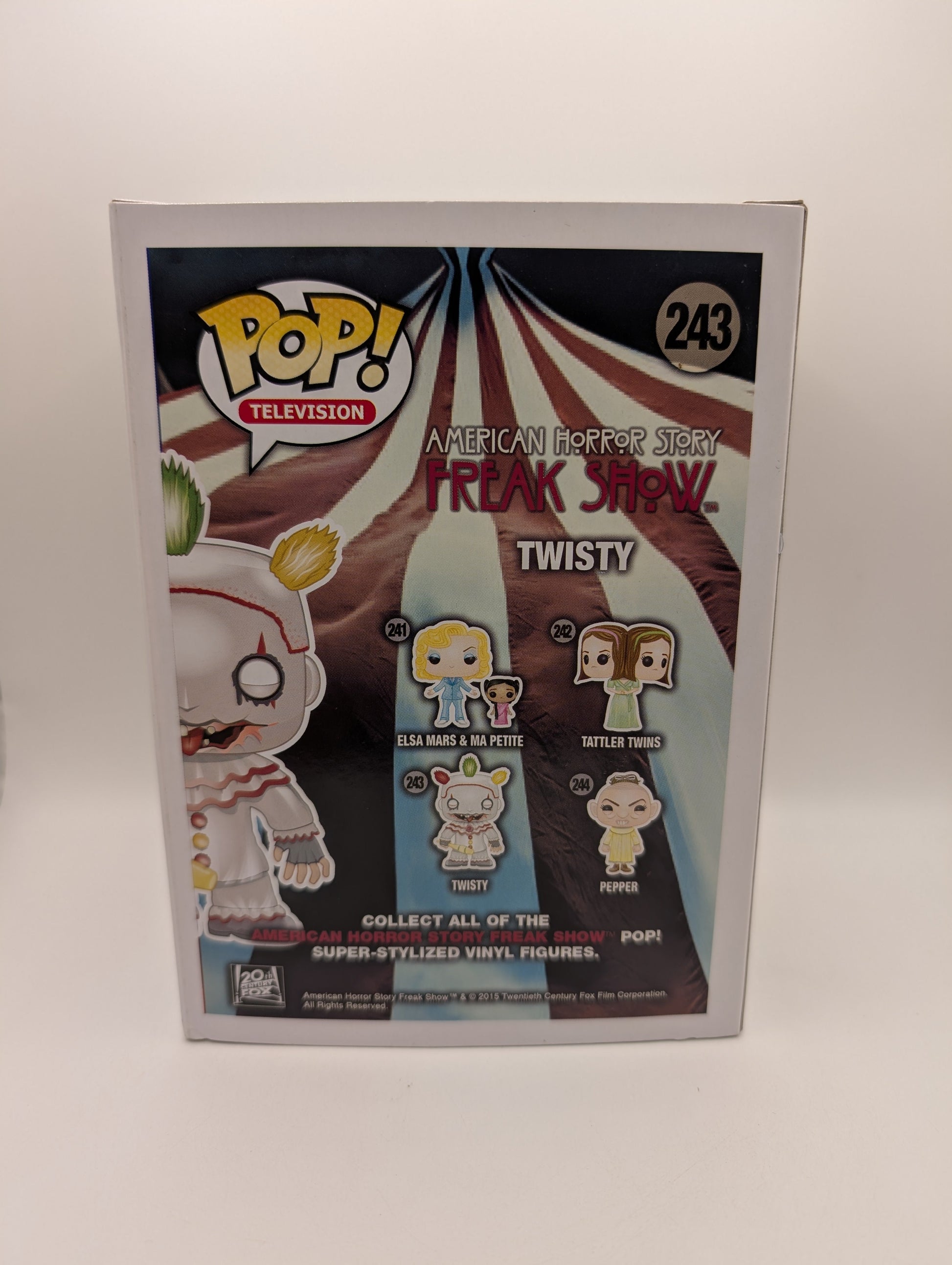 Television Funko Pop - Twisty - American Horror Story - SDCC - No. 243 FRENLY BRICKS - Open 7 Days