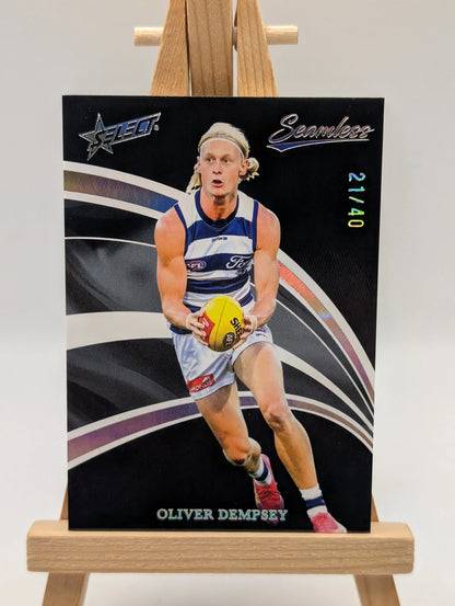 2025 Select AFL Seamless OLIVER DEMPSEY Black Foil /40 #B53 FRENLY BRICKS - Open 7 Days