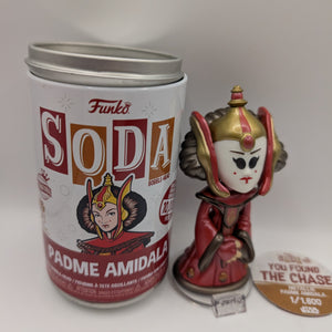 Padme Amidala Metallic Star Wars Funko Soda! Chase 1/1,600 LTD PCS RARE VHTF FRENLY BRICKS - Open 7 Days