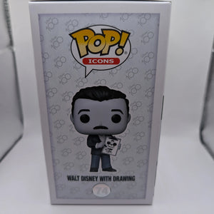 Funko POP! Icons Disney 100 WALT DISNEY WITH DRAWING #74 FRENLY BRICKS - Open 7 Days