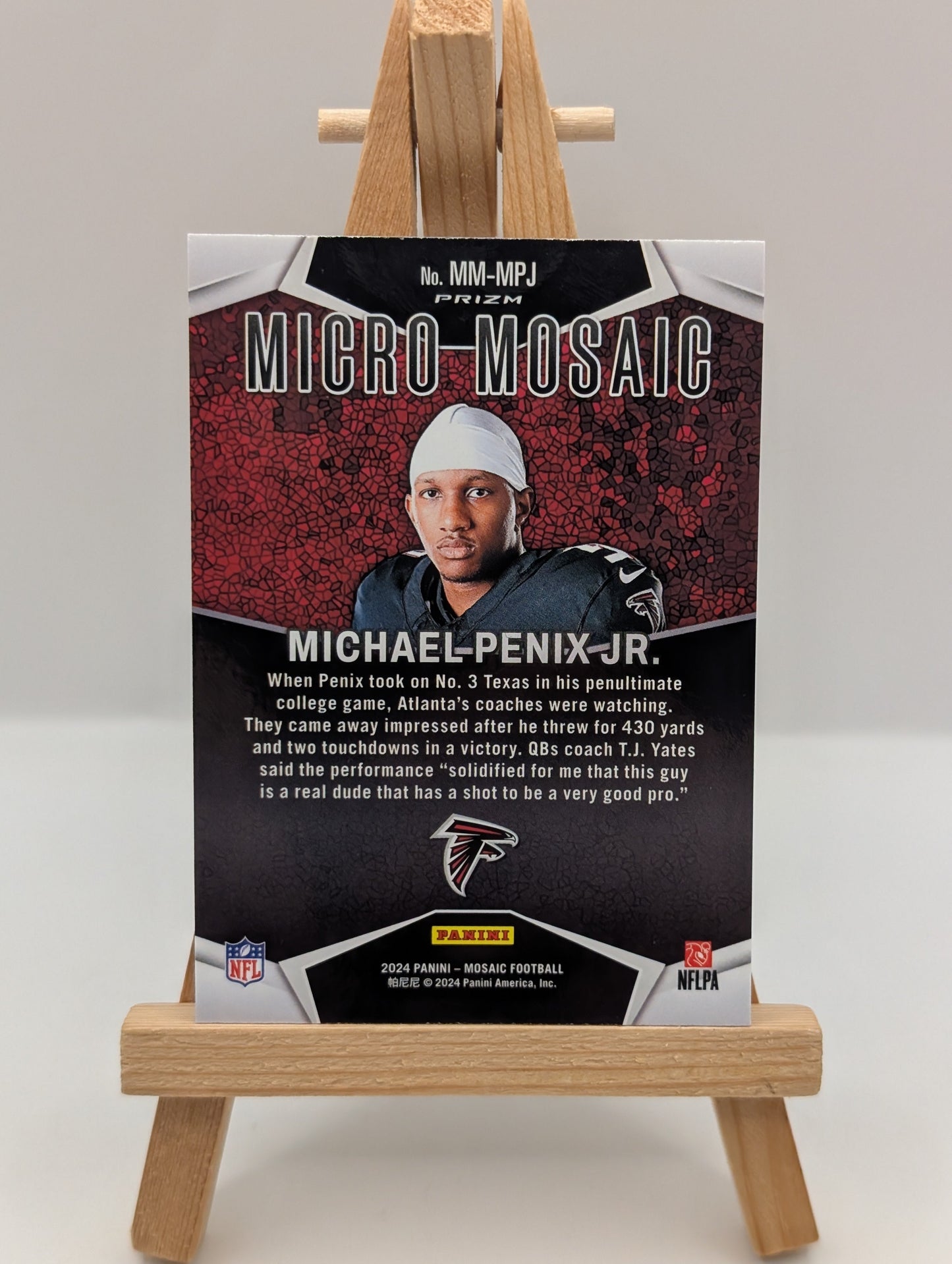 2024 Panini Mosaic - Micro Mosaic Michael Penix Jr. #MM-MPJ (RC) FRENLY BRICKS - Open 7 Days
