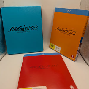 Shin EVANGELION Blu-ray 1.11 2.22 3.33 complete Set Limited Edition FRENLY BRICKS - Open 7 Days