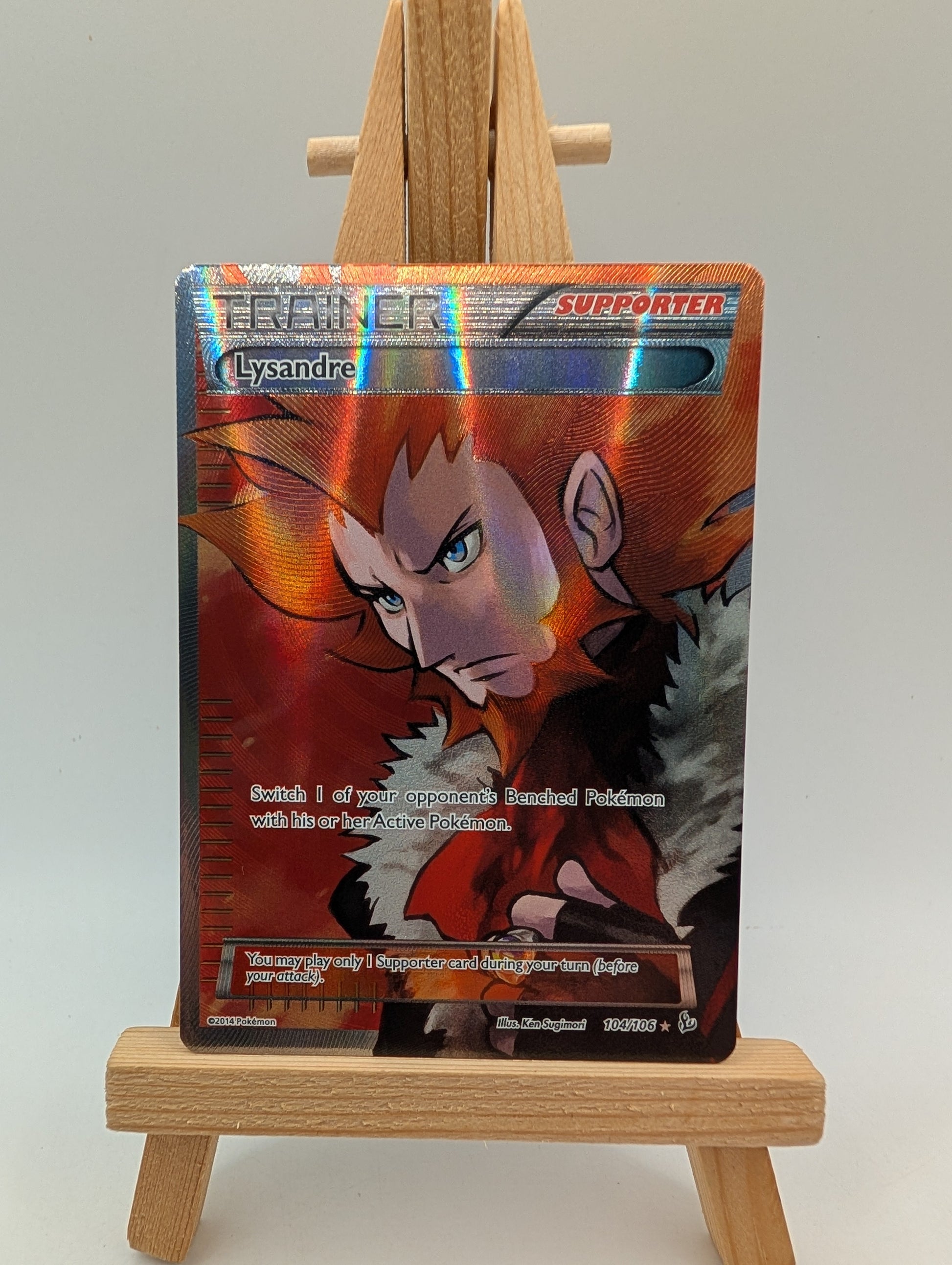 Pokémon TCG Lysandre Flashfire 104/106 Holo Full Art FRENLY BRICKS - Open 7 Days